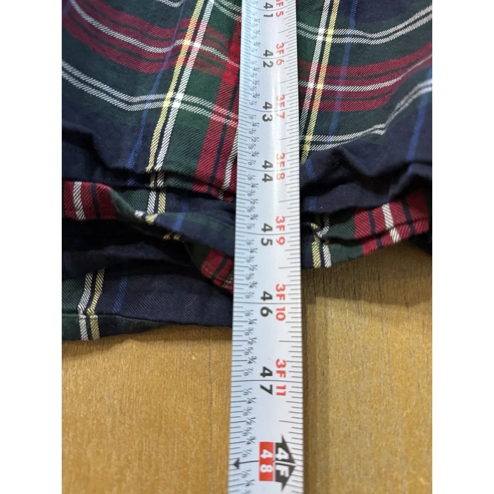 Hill House Ellie Midi Nap Dress Navy Tartan Plaid Size Large - Picture 5 of 10